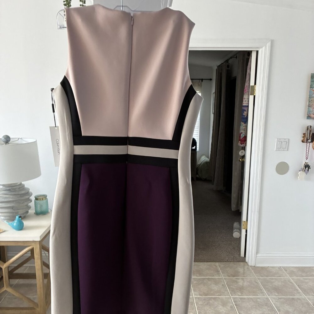 Calvin Klein dress size 12 Strechy, new with tags - Picture 4 of 5
